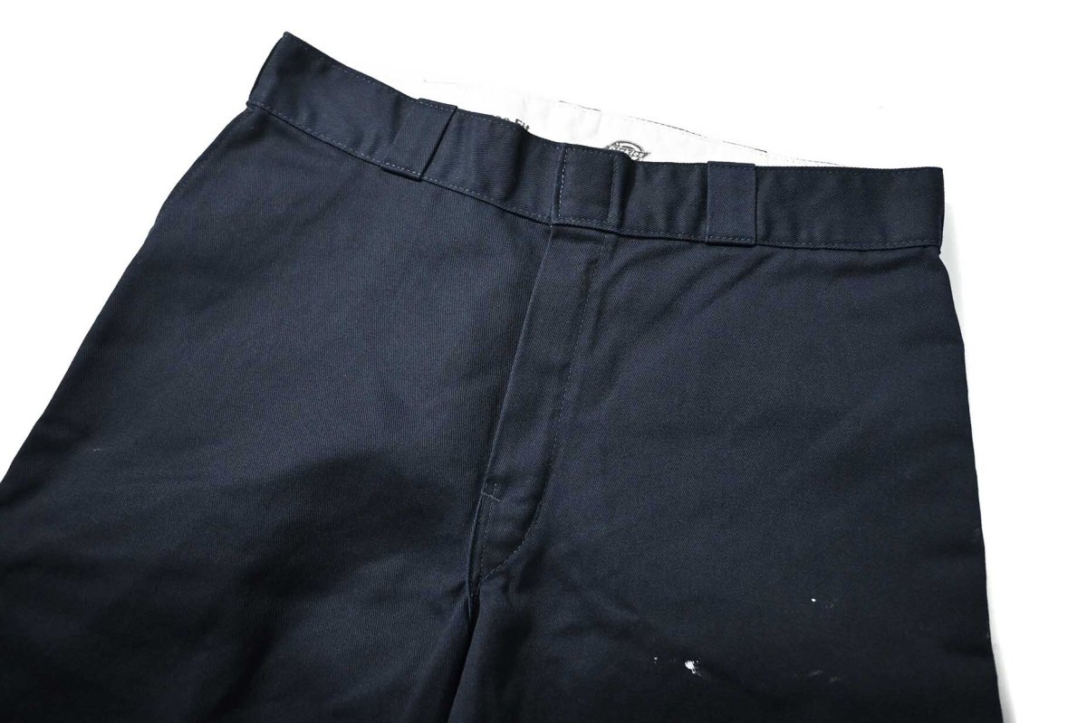 画像2: Used Dickies 85283 Double Knee Painted Work Pants Navy (2)