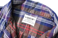 画像4: 60s Used Arrow Cotton Plaid Open Collar Shirt (4)