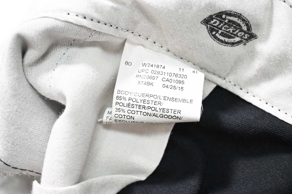 画像6: Used Dickies 874 Painted Work Pants Black (6)