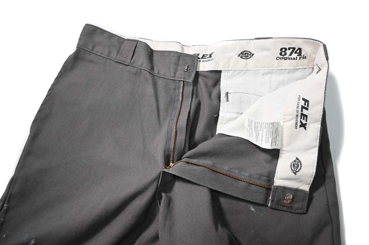 画像5: Used Dickies 874 Flex Painted Work Pants Gravel Gray (5)
