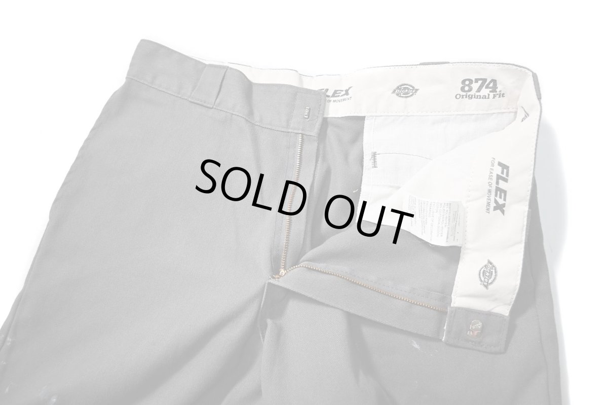 画像5: Used Dickies 874 Flex Painted Work Pants Gravel Grey (5)