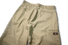 画像5: Used Dickies 85283 Double Knee Painted Work Pants Khaki (5)