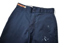 画像2: Used Dickies Industrial Wear Painted Work Pants Navy made in USA (2)