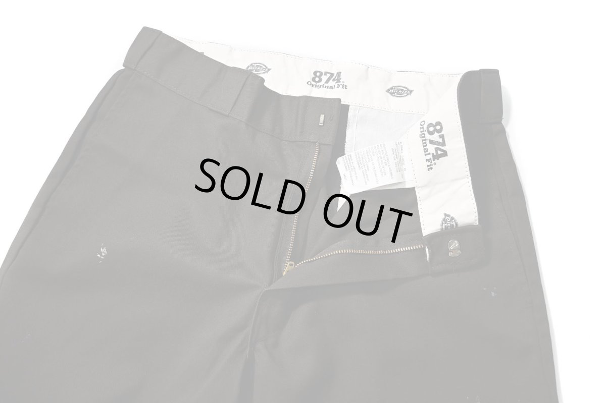 画像5: Used Dickies 874 Painted Work Pants Dark Brown (5)