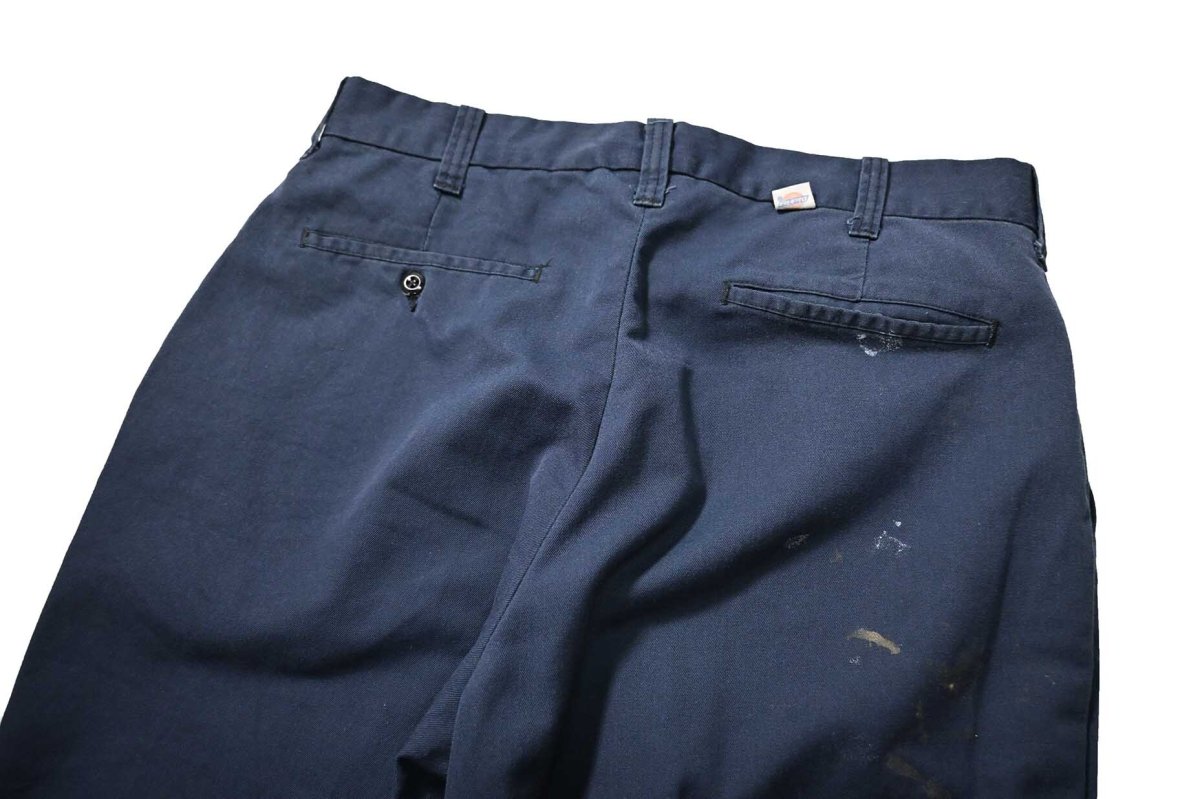 画像4: Used Dickies Industrial Wear Painted Work Pants Navy made in USA (4)