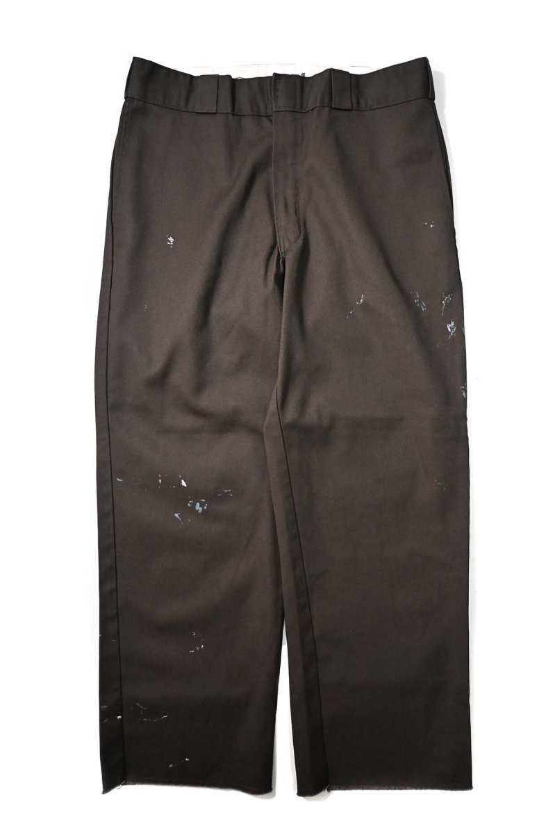 画像1: Used Dickies 874 Painted Work Pants Dark Brown (1)
