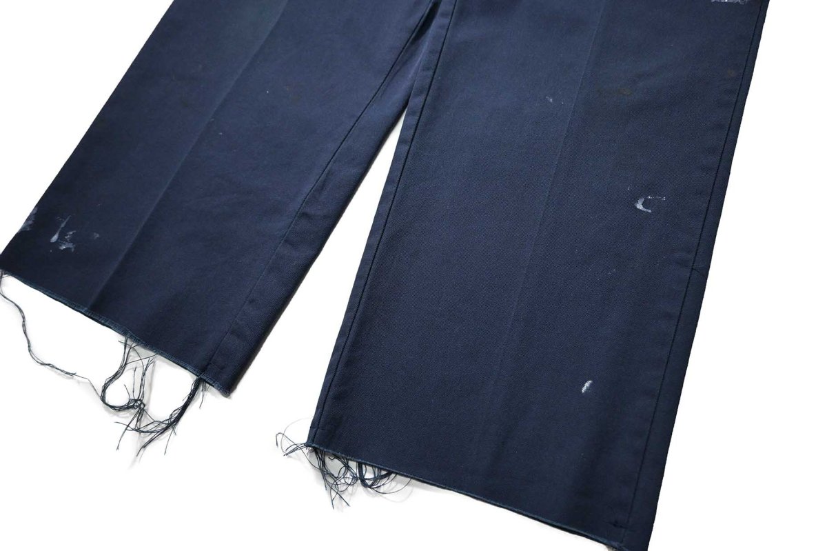 画像3: Used Dickies Industrial Wear Painted Work Pants Navy made in USA (3)