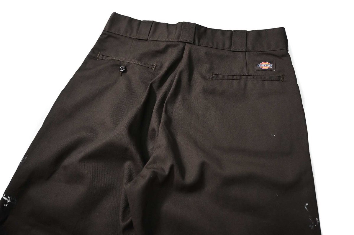 画像4: Used Dickies 874 Painted Work Pants Dark Brown (4)
