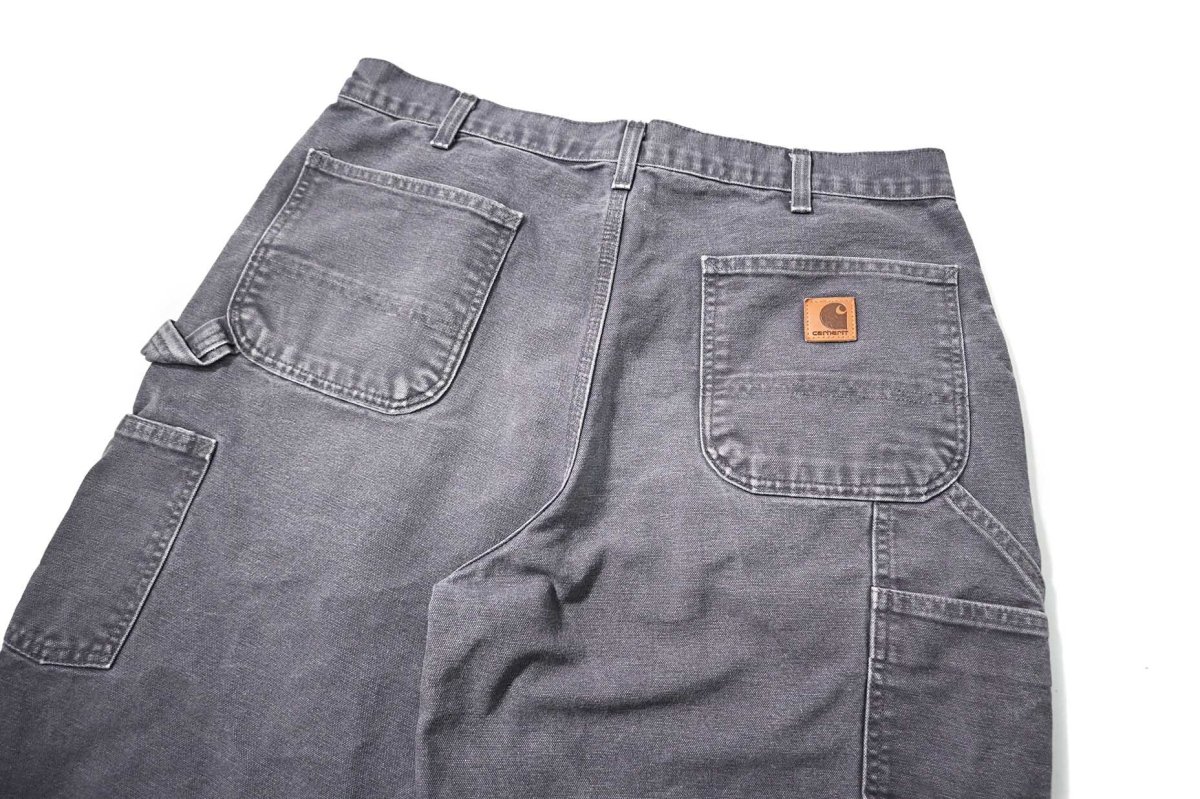 画像4: Used Carhartt Customized Duck Jorts Petrol Blue (4)