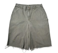 画像1: Used Carhartt Customized Duck Jorts Moss (1)