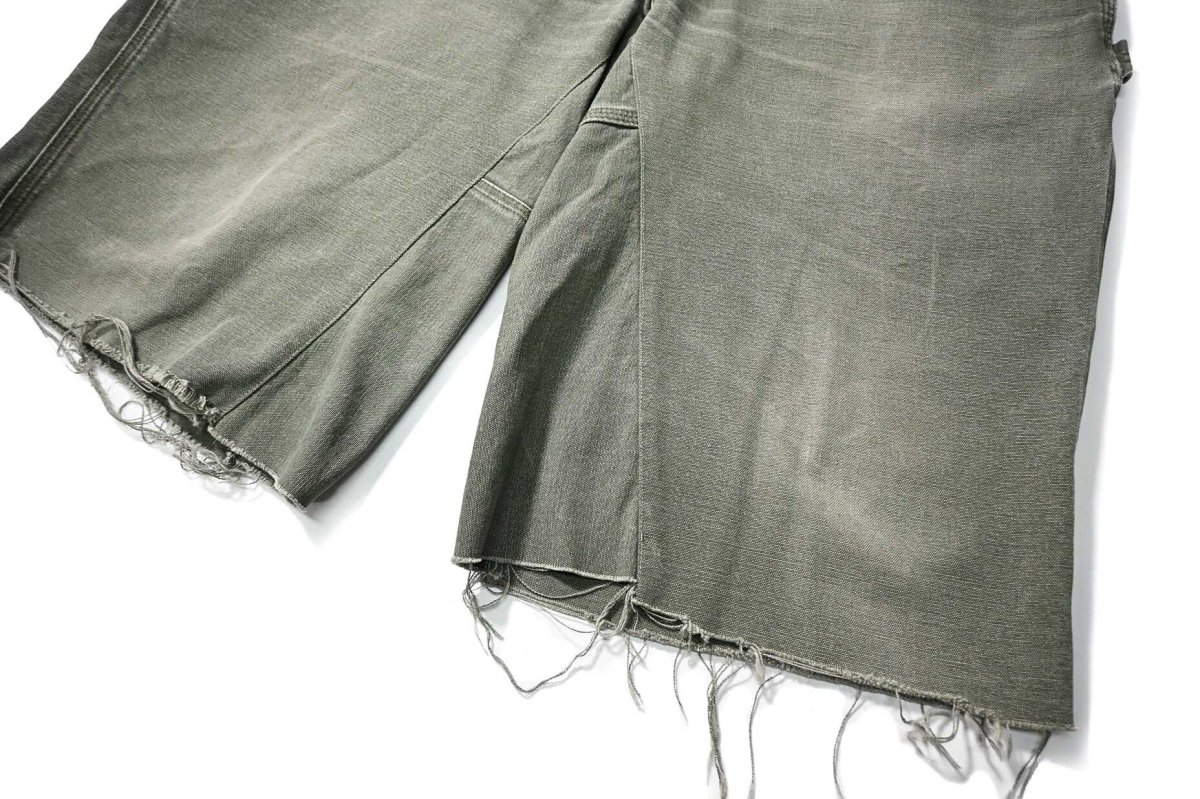 画像3: Used Carhartt Customized Duck Jorts Moss (3)