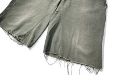 画像3: Used Carhartt Customized Duck Jorts Moss (3)