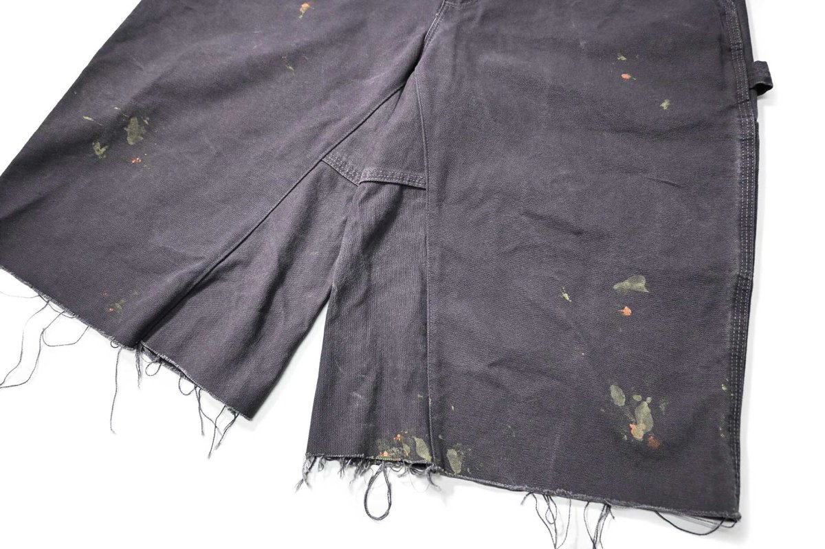 画像3: Used Carhartt Customized Duck Jorts Petrol Blue (3)