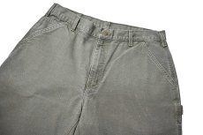 画像2: Used Carhartt Customized Duck Jorts Moss (2)
