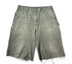 画像1: Used Carhartt Customized Duck Jorts Moss (1)
