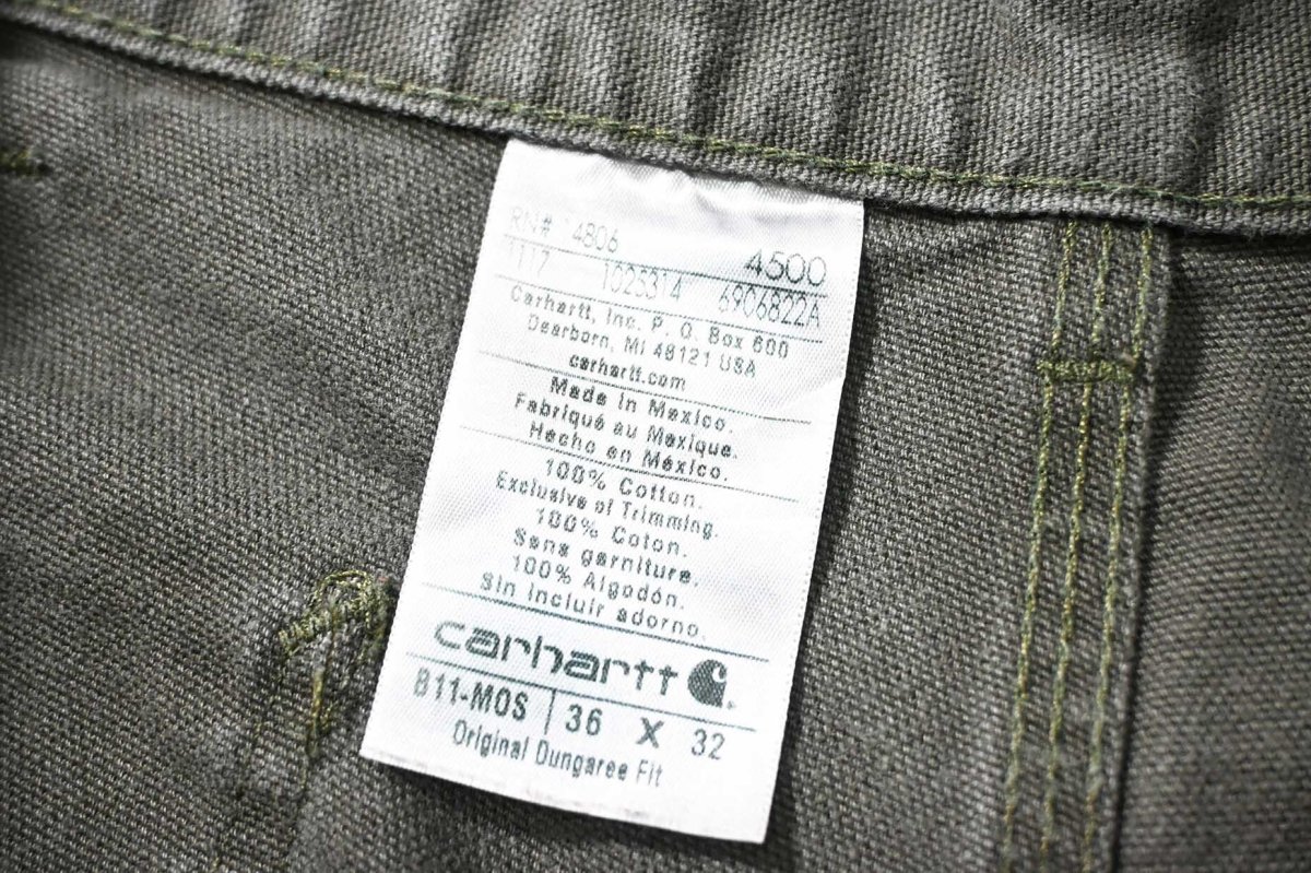画像6: Used Carhartt Customized Duck Jorts Moss (6)