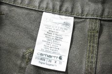 画像6: Used Carhartt Customized Duck Jorts Moss (6)