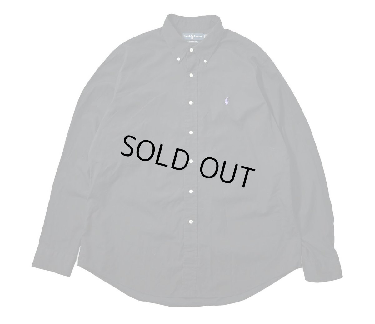 画像1: 90-00s Used Ralph Lauren Broad B/D Shirt "Custom Fit" (1)