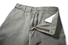 画像5: Used Carhartt Customized Duck Jorts Moss (5)