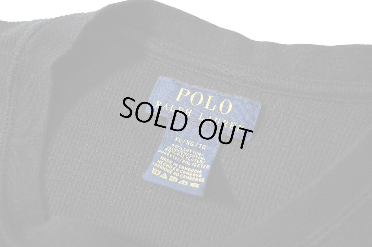 画像3: Used Polo Ralph Lauren L/S Thermal Black (3)