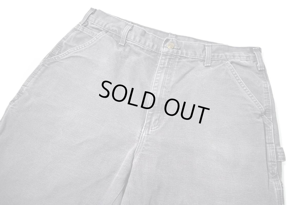 画像2: Used Carhartt Customized Duck Jorts Petrol Blue (2)