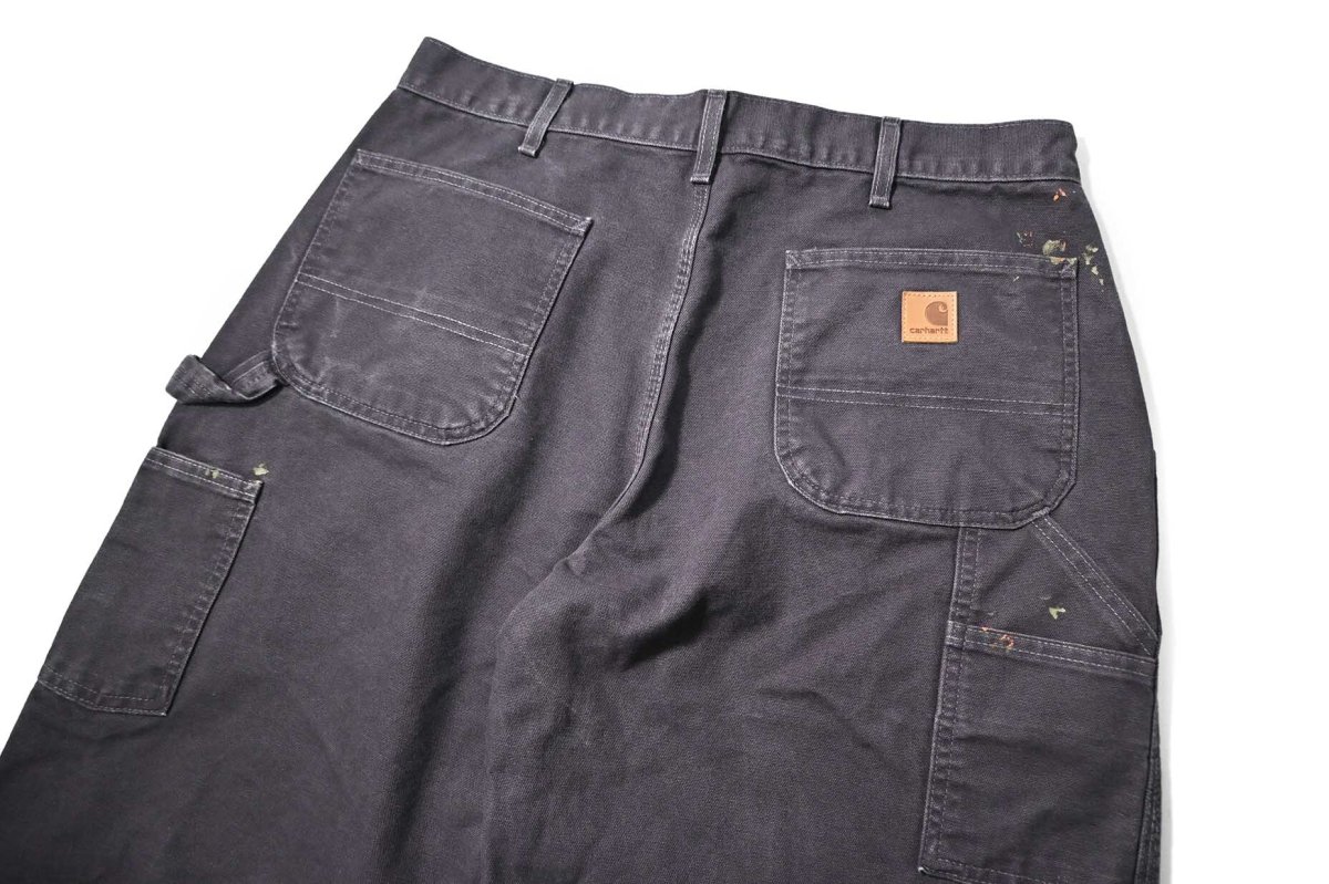 画像4: Used Carhartt Customized Duck Jorts Petrol Blue (4)