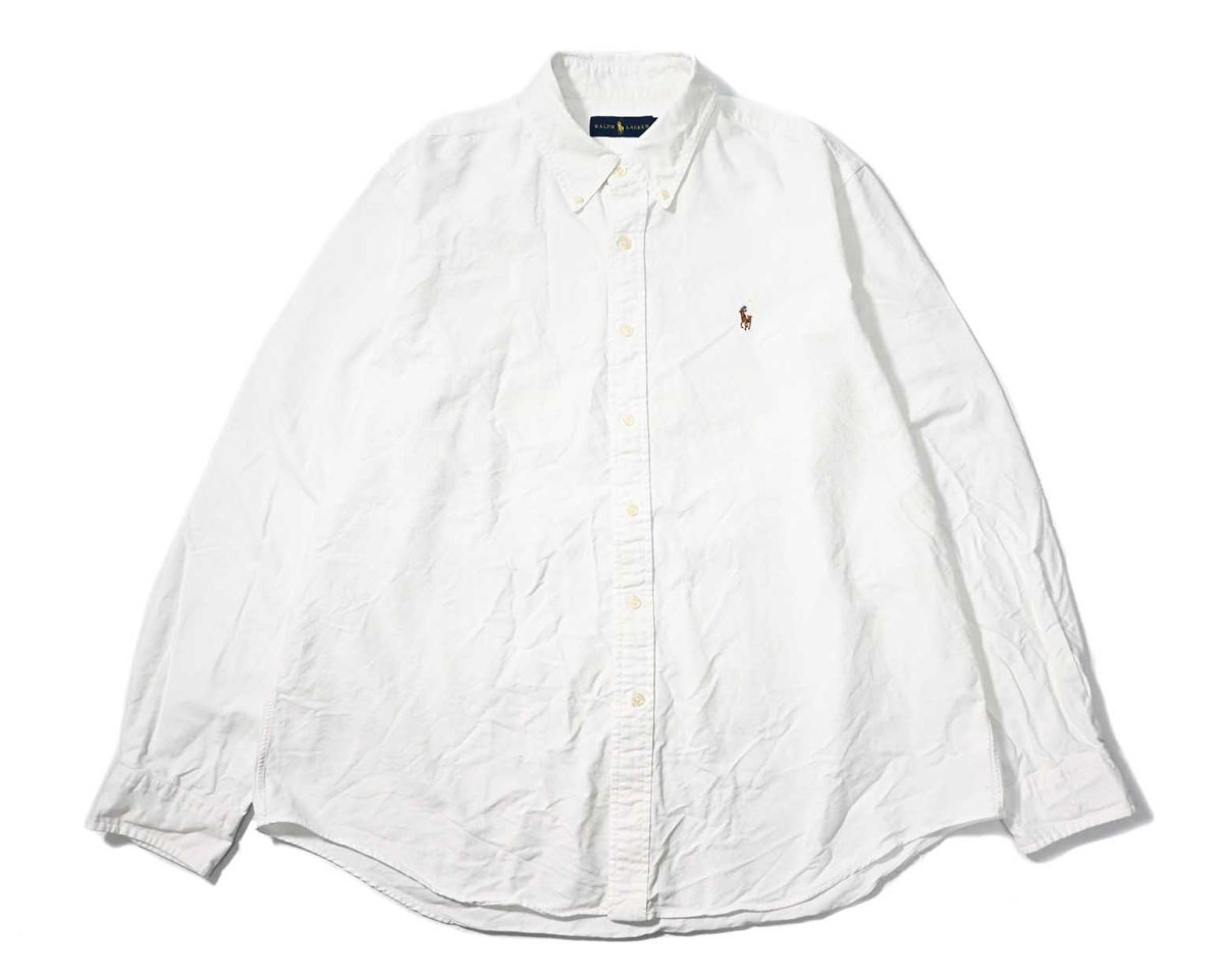画像1: Used Ralph Lauren Oxford B/D Shirt (1)