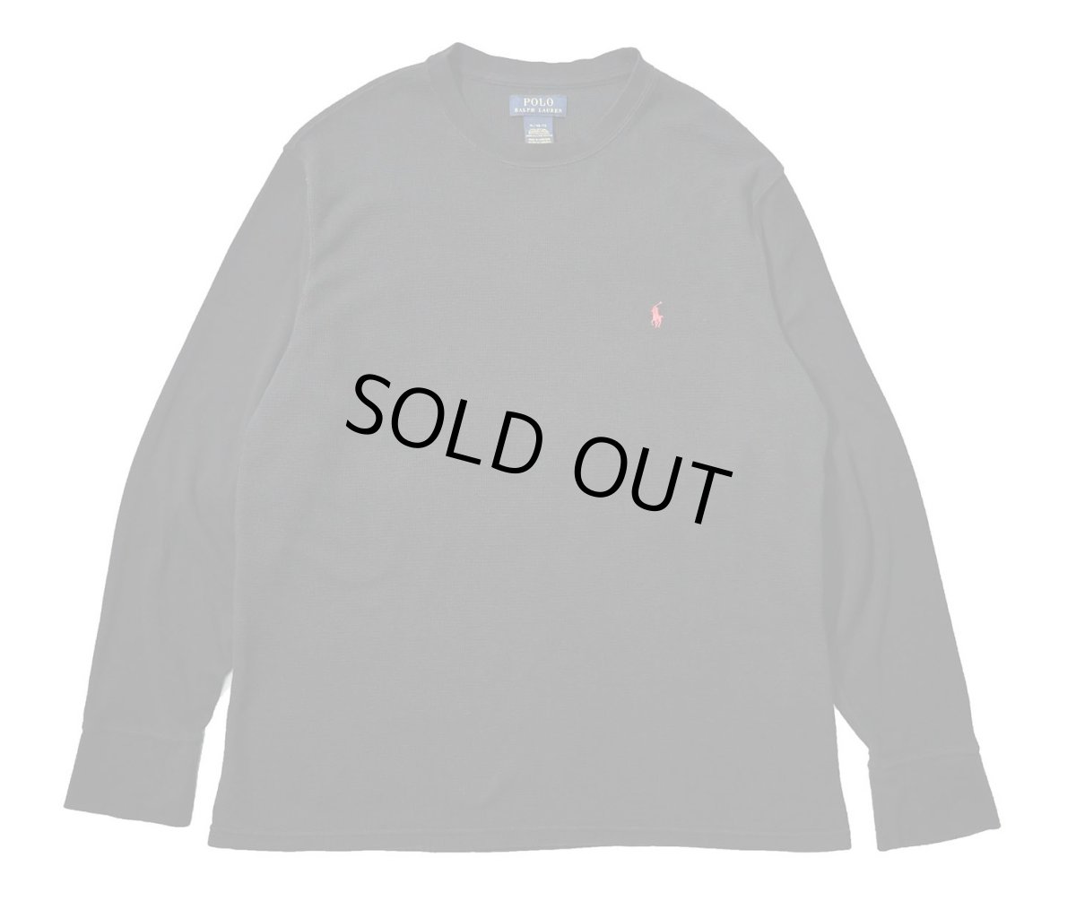 画像1: Used Polo Ralph Lauren L/S Thermal Black (1)
