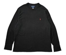 画像1: Used Polo Ralph Lauren L/S Thermal Black (1)