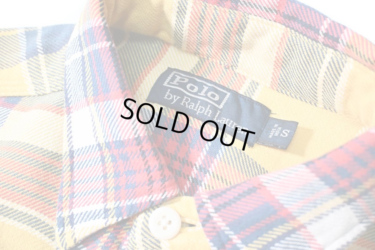 画像4: 90-00s Used Polo Ralph Lauren Flannel Shirt (4)