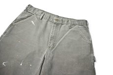 画像2: Used Carhartt Customized Duck Jorts Moss (2)