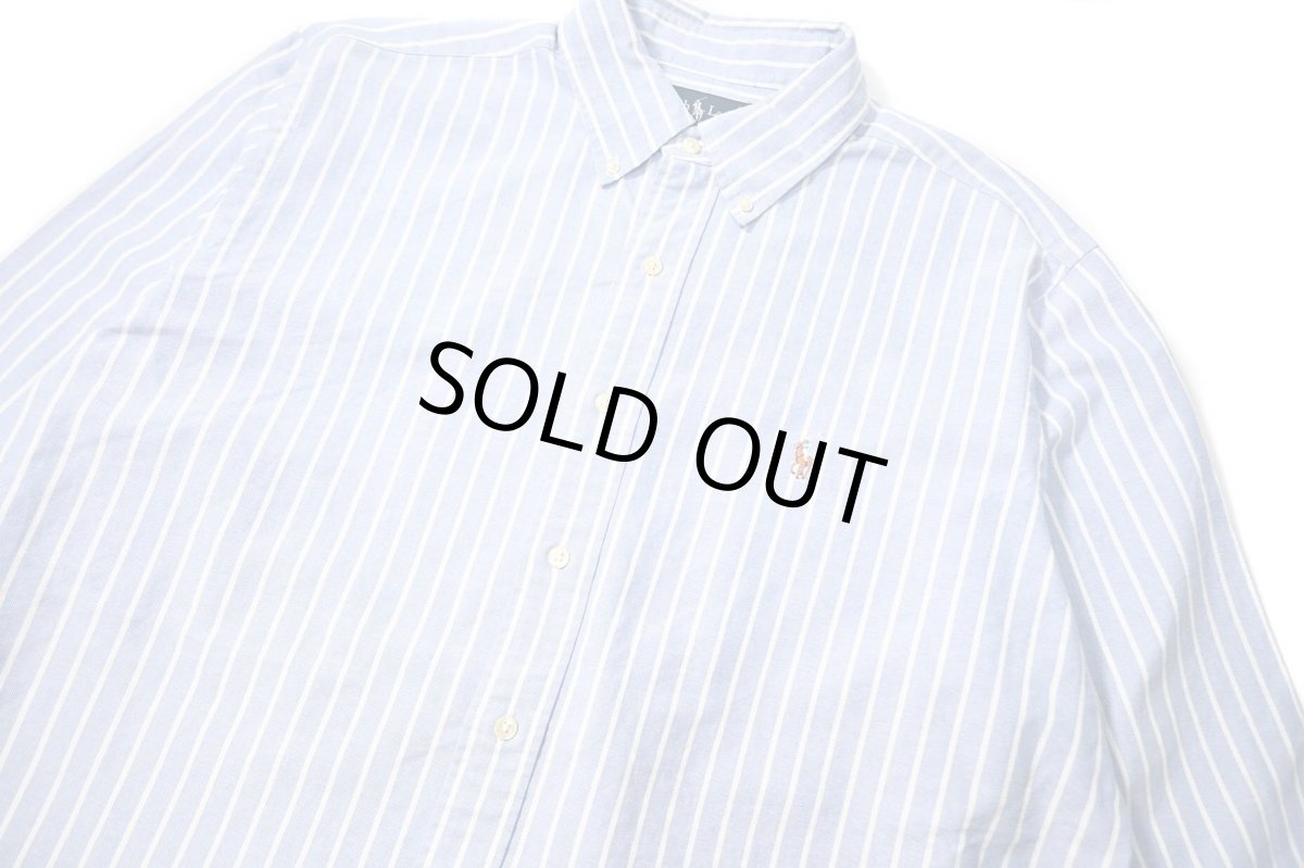 画像2: 90-00s Used Ralph Lauren Stripe B/D Shirt "Classic Fit" (2)