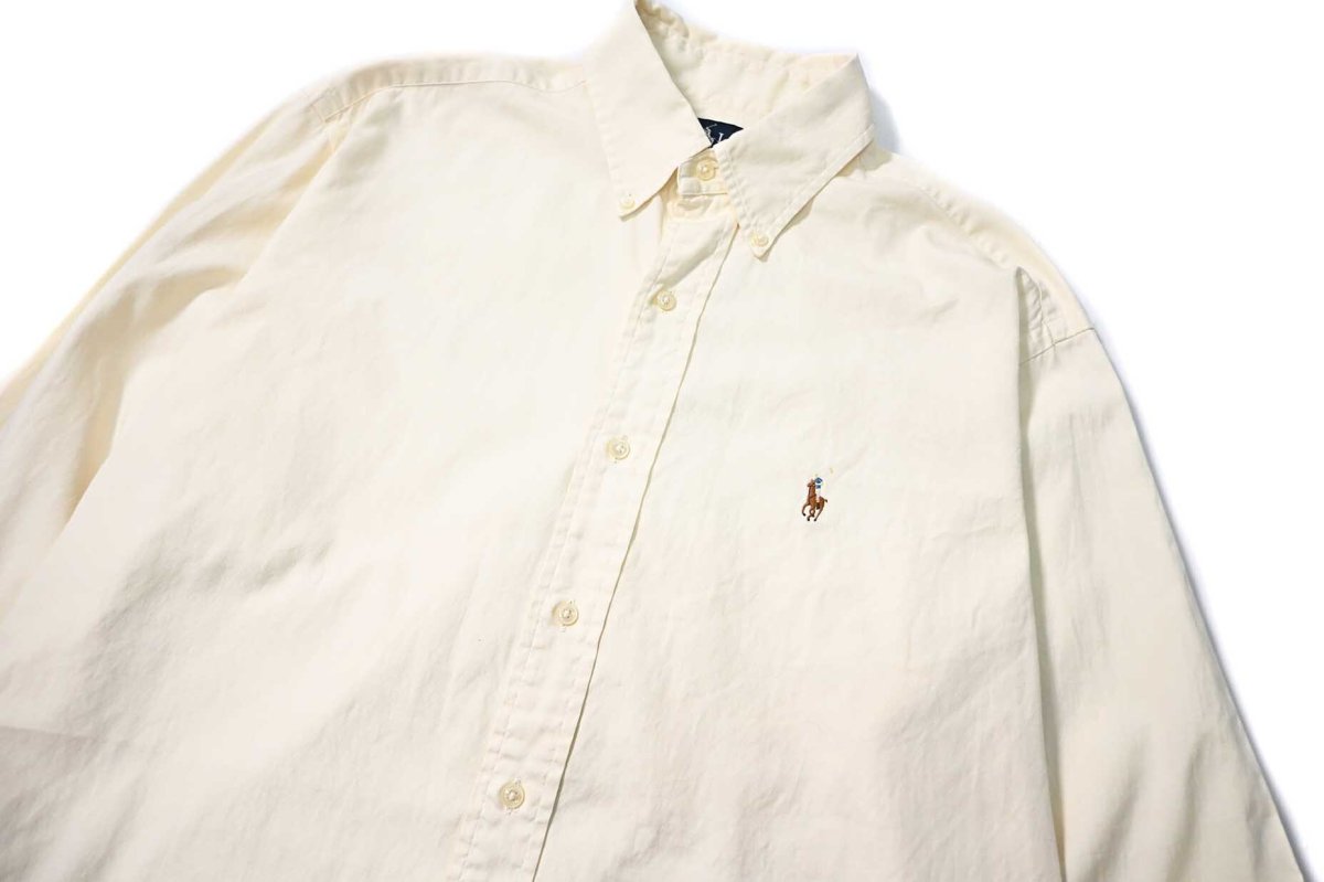画像2: 90-00s Used Ralph Lauren Broad B/D Shirt "Yarmouth" (2)