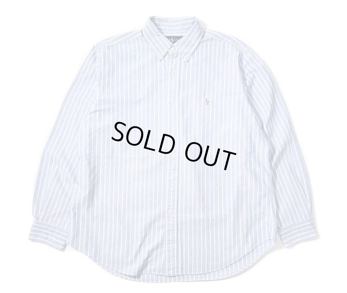 画像1: 90-00s Used Ralph Lauren Stripe B/D Shirt "Classic Fit" (1)
