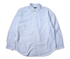 画像1: 90-00s Used Ralph Lauren Stripe B/D Shirt "Classic Fit" (1)