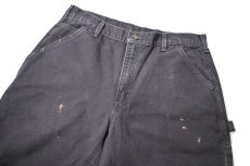 画像2: Used Carhartt Customized Duck Jorts Petrol Blue (2)