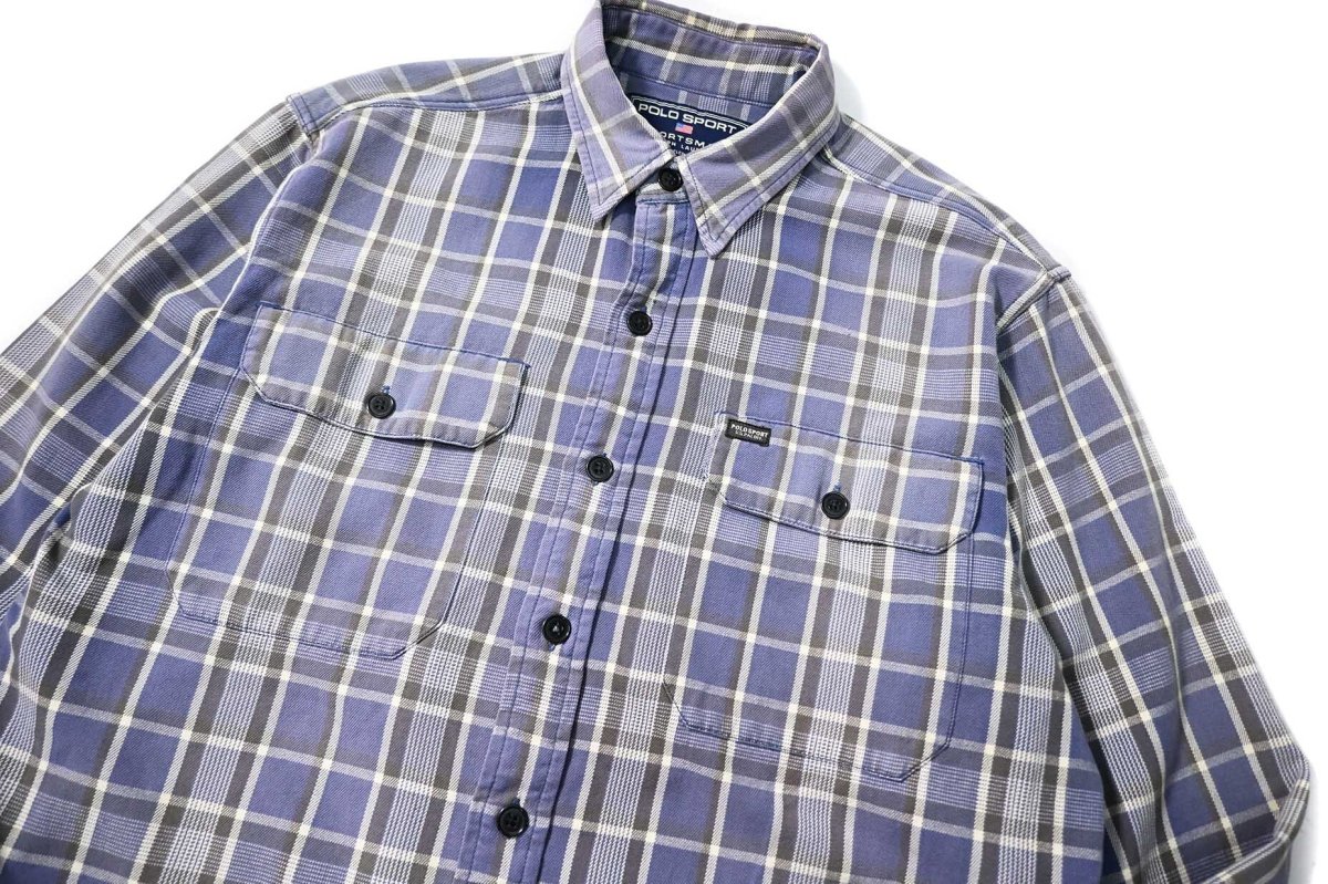 画像2: 90-00s Used Polo Sport Ralph Lauren Flannel Shirt (2)