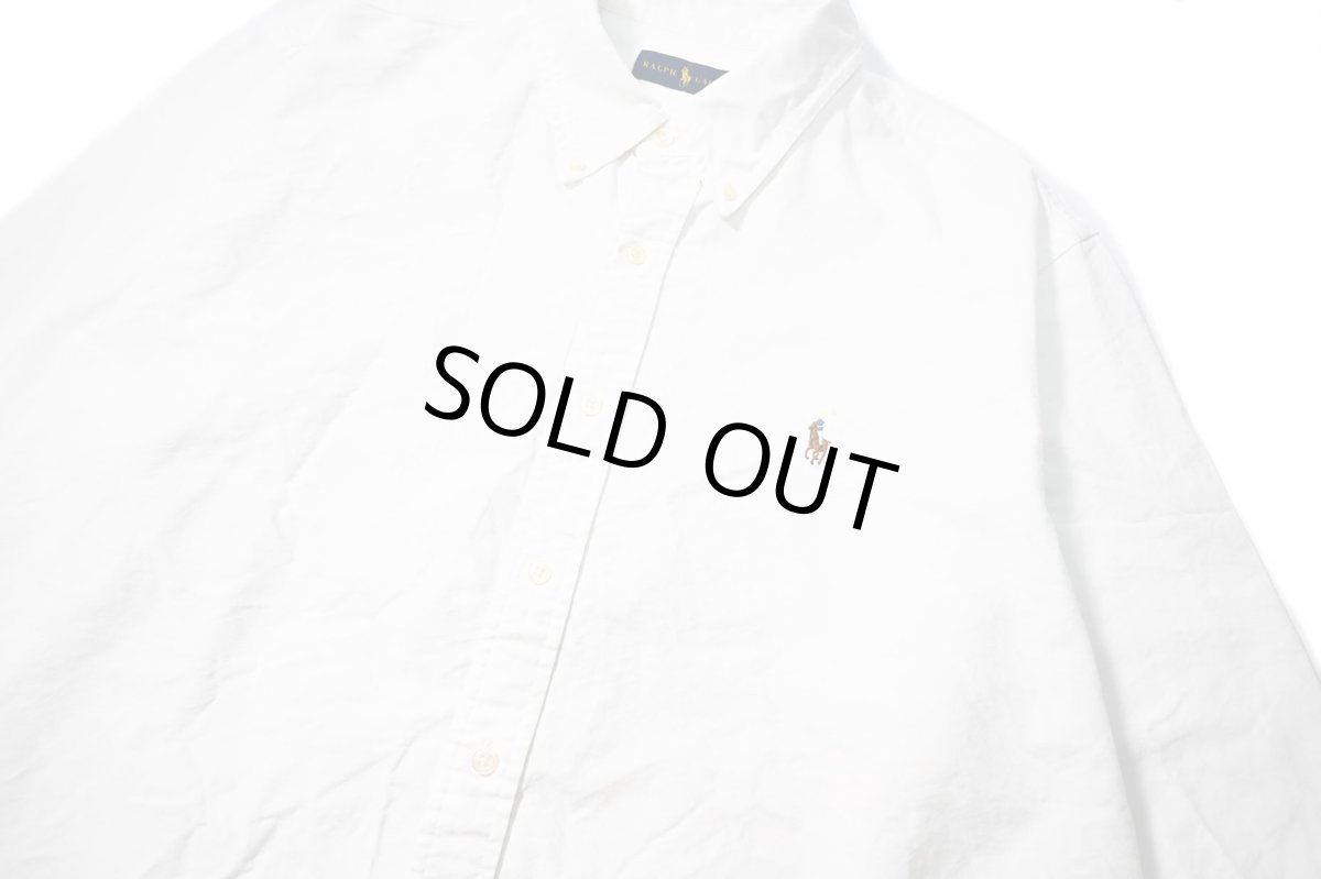 画像2: Used Ralph Lauren Oxford B/D Shirt (2)