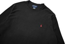画像2: Used Polo Ralph Lauren L/S Thermal Black (2)