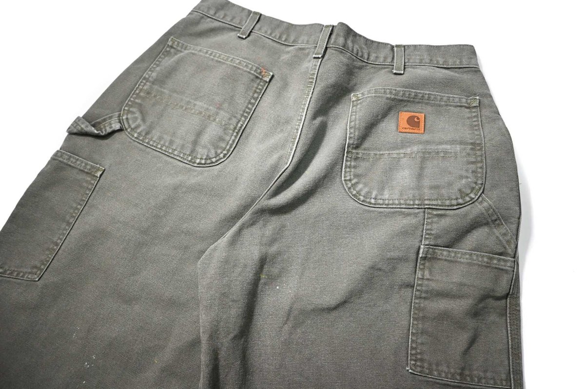画像4: Used Carhartt Customized Duck Jorts Moss (4)
