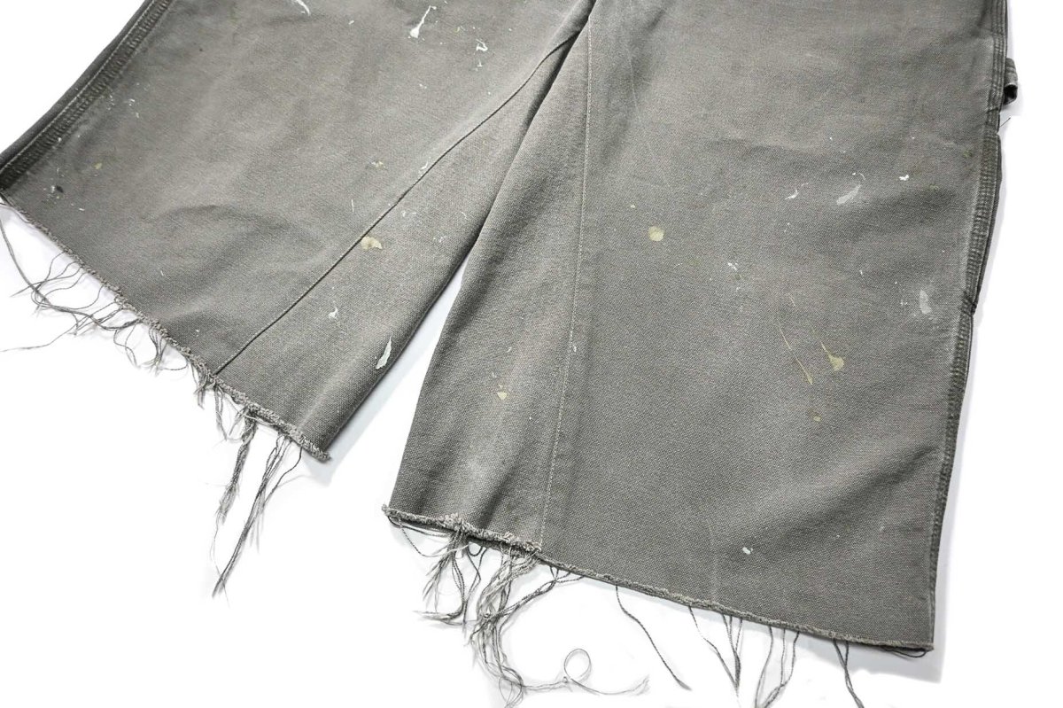 画像3: Used Carhartt Customized Duck Jorts Moss (3)