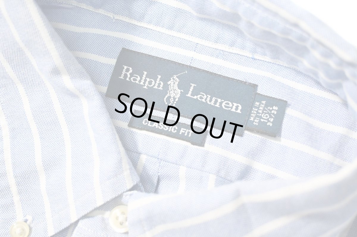画像4: 90-00s Used Ralph Lauren Stripe B/D Shirt "Classic Fit" (4)