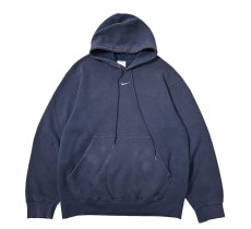 画像1: 90-00s Used Nike Center Swoosh Sweat Hoodie Navy (1)