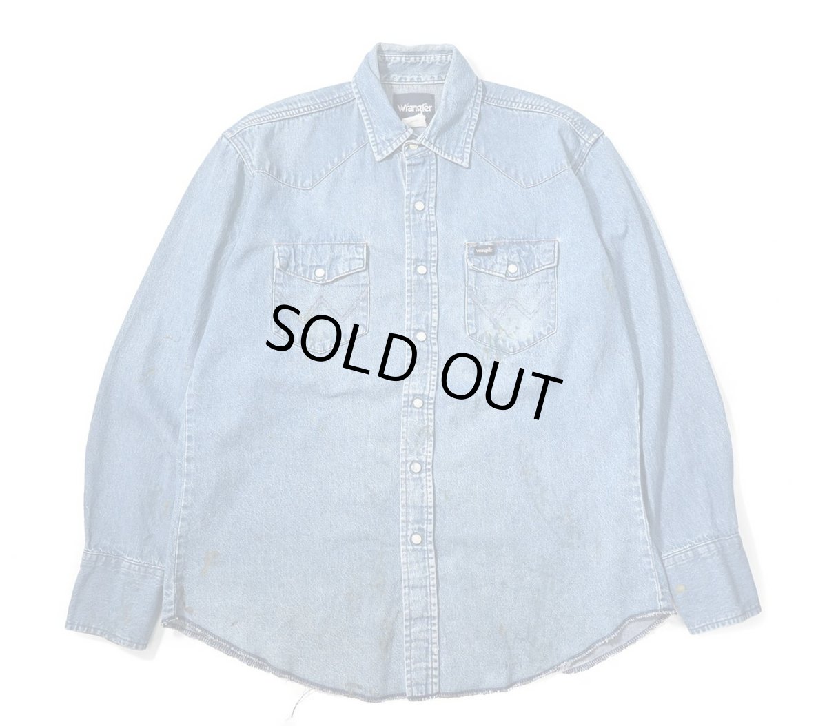 画像1: 90s Used Wrangler Denim Western Shirt (1)