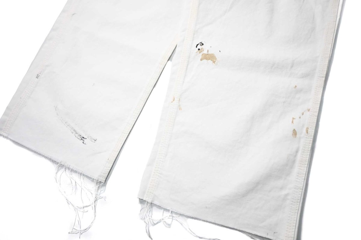 画像3: Used Stan Ray Painted Painter Pants White made in USA (3)