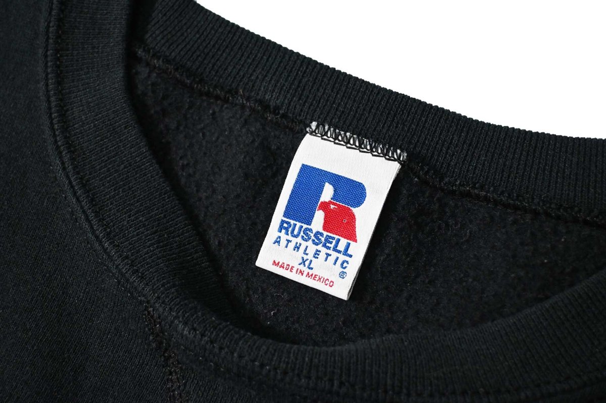 画像4: 90s Used Russell Athletic Blank Sweat Shirt Black (4)