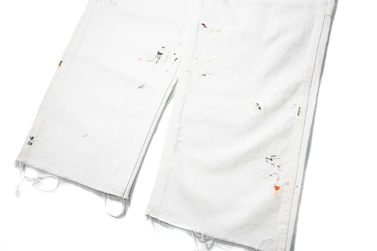 画像3: Used Stan Ray Painted Painter Pants White made in USA (3)