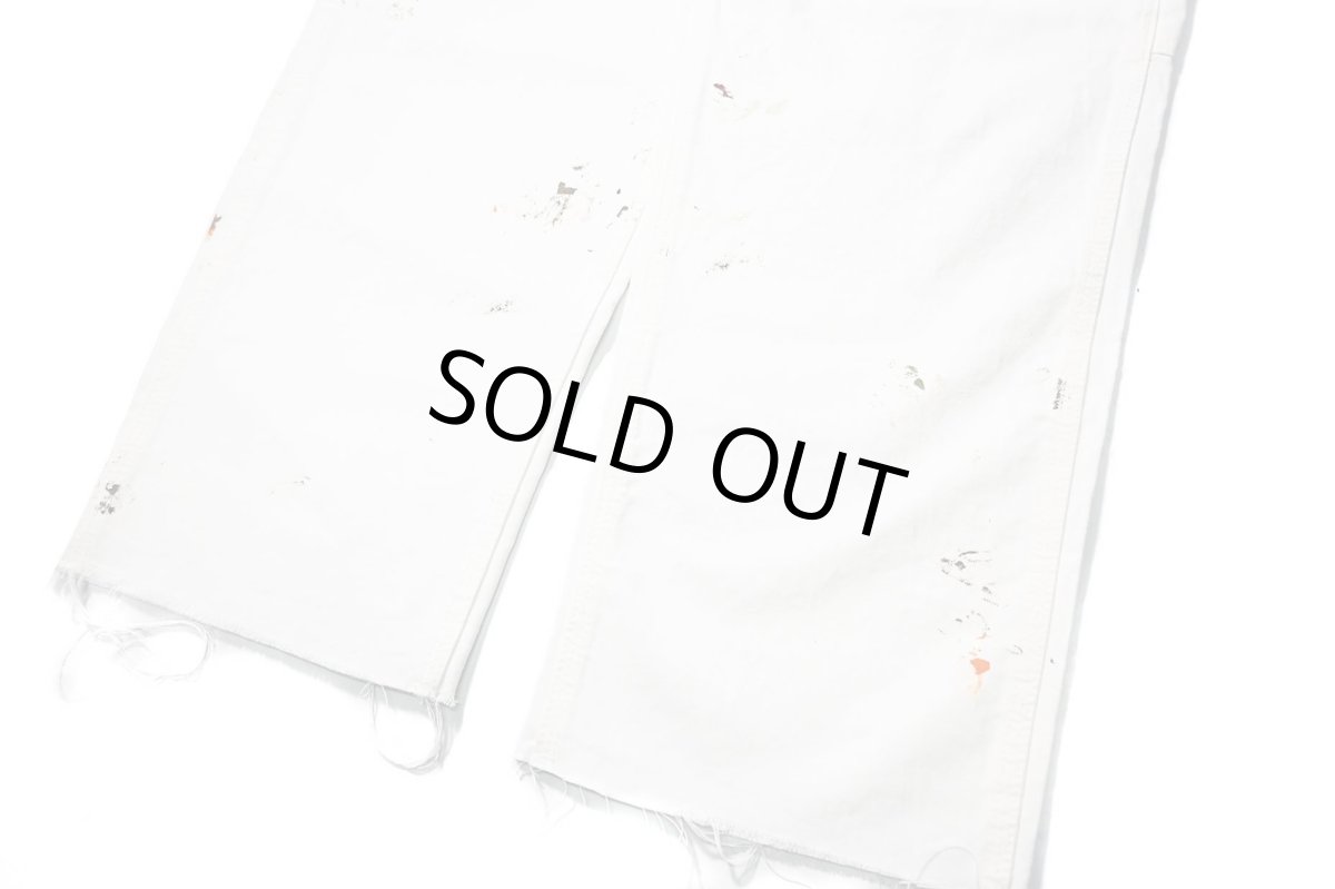 画像3: Used Stan Ray Painted Painter Pants White made in USA (3)