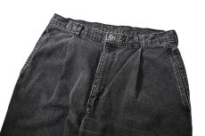 画像2: 90s Used Dockers Denim Pleated Trouser Black made in USA (2)