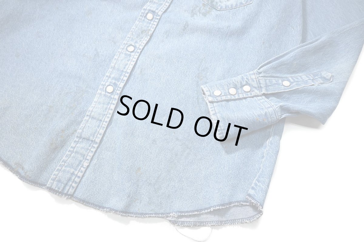 画像3: 90s Used Wrangler Denim Western Shirt (3)